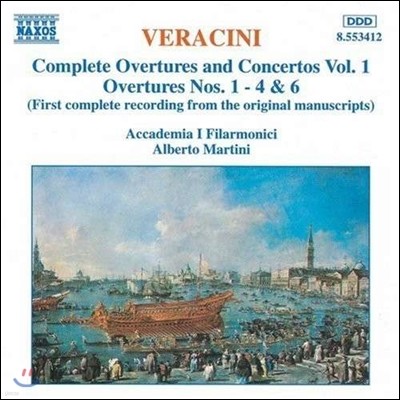 Alberto Martini ġ:  ְ  1 -  1-4, 6 (Veracini: Complete Overtures & Concertos Vol.1)
