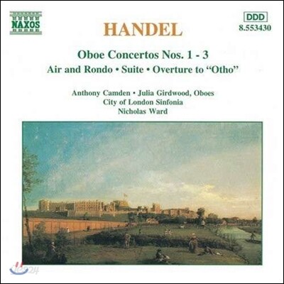 Nicholas Ward 헨델: 오보에 협주곡 1-3번, 모음곡, 오토 서곡 (Handel: Oboe Concertos, Suite, Otho Overture, Air & Rondo)