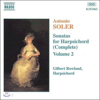 Gilbert Rowland 솔레르: 하프시코드 소나타 2집 (Antonio Soler: Sonatas for Harpsichord Vol.2)