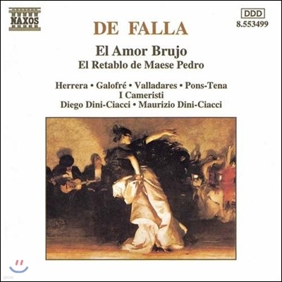 I Cameristi 파야: 사랑은 마법사, 주인 페드로의 인형극 (De Falla: El Amor Brujo, El Retablo de Maese Pedro)