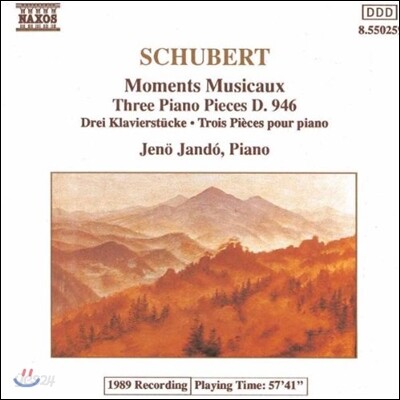 Jeno Jando 슈베르트: 악흥의 순간, 피아노 소품집 (Schubert: Moments Musicaux, Piano Pieces D.946)