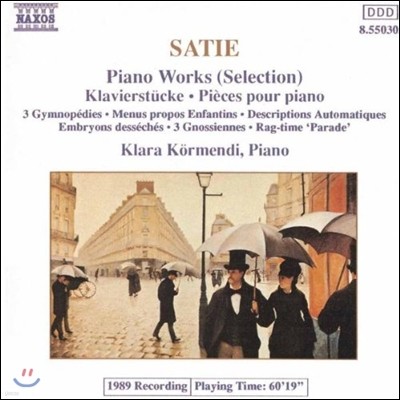 Klara Kormendi  Ƽ: ǾƳ ǰ - , ׳ÿ,  Ÿ (Erik Satie: 3 Gymnopedies, 3 Gnossiennes, Rag-Time Parade)