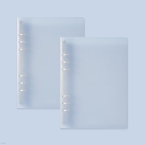 A5 6공 베이직 반투명 바인더 2P SET