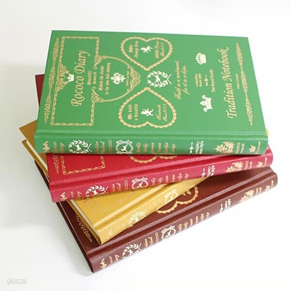 로코코 빈티지 엔틱 만년 다이어리 양장 플래너 하드 커버 불렛저널 노트