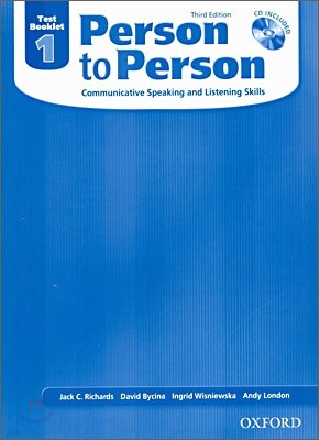 Person to Person Test Booklet 1: Communicative Speaking and Listening Skills [With CD (Audio)]