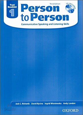 Person to Person Test Booklet 1: Communicative Speaking and Listening Skills [With CD (Audio)]
