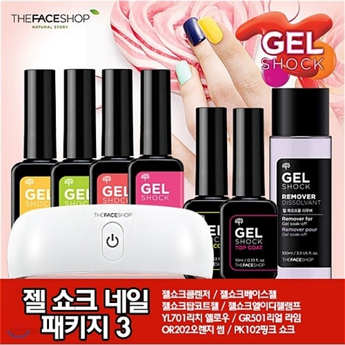 [더페이스샵] 젤 쇼크 네일 패키지 3 - YES24