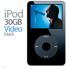 iPod 30GB Video Black+Video 크리스탈 케이스+태극 무늬 iPod video보호필름 Korea 증정