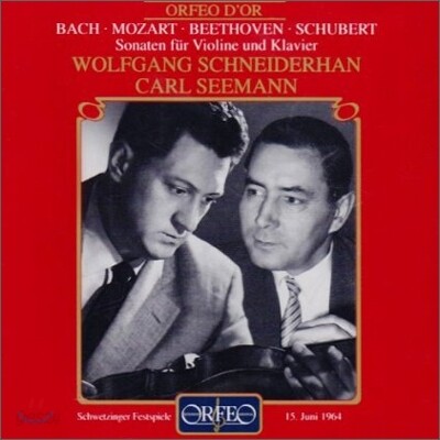 Wolfgang Schneiderhan 바흐 / 베토벤 / 모차르트 / 슈베르트: 바이올린 소나타