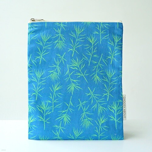 [츄지어바웃] 패턴파우치 사각파우치 물쑥