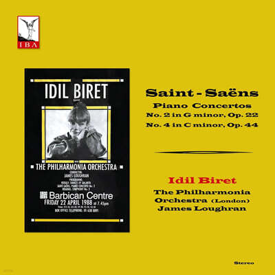 Idil Biret — Idil Biret 생상스: 피아노 협주곡 2번 4번 (Saint-Saens: Piano Concerto Nos. 2 & 4) 앨범 커버
