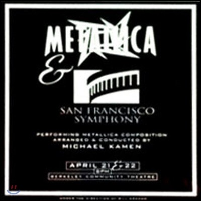 Metallica / Metallica & The SF Symphony 4-21-99 Berkeley CAC Bootleg (2CD//̰/Ʈ)