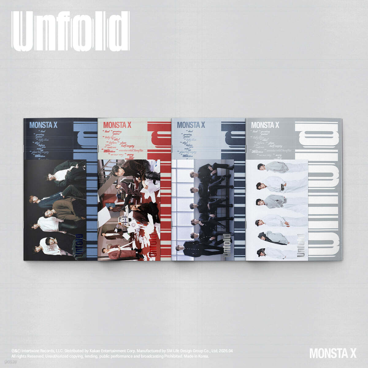 몬스타엑스 (MONSTA X) - Unfold [4종 SET]