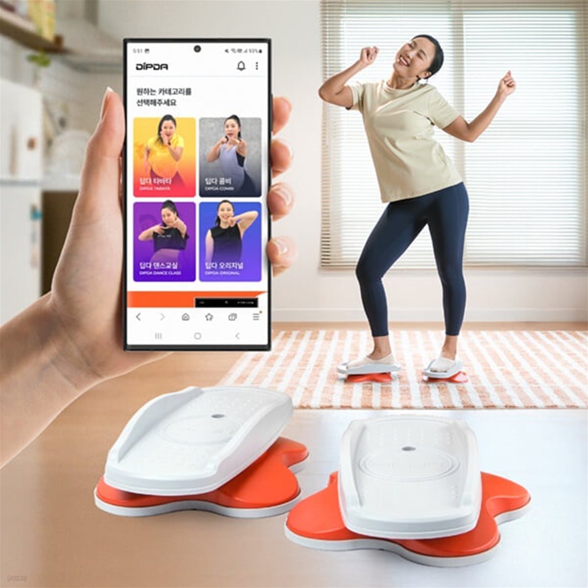 [딥다라인] 트위스트 운동기구(뱃살다이어트 트위스트 스텝퍼 유산소 전신운동 국내제조 전용앱 실내운동기구)