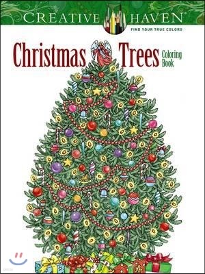 Creative Haven Christmas Trees Coloring Book