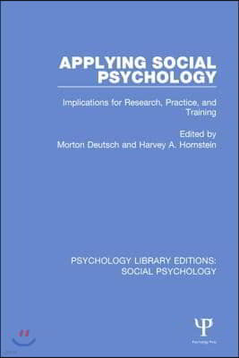 Applying Social Psychology