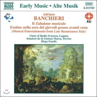 Diego Fasolis 반키에리: 자바이오네 무지칼레 - 후기 르네상스의 이탈리아 음악 (Early Music - Banchieri: Il Zabaione Musicale)