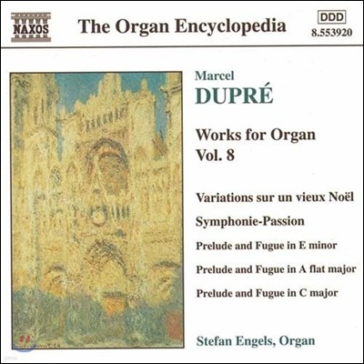 Stefan Engels :  ǰ 8 (Dupre: Works for Organ Vol. 8) 