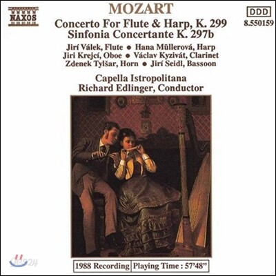 Richard Edlinger 모차르트: 플루트와 하프 협주곡, 신포니아 콘체르탄테 (Mozart: Concerto for Flute & Harp, Sinfonia Concertante)