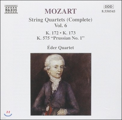 Eder Quartet 모차르트: 현악 사중주 전집 6 - 12, 13, 21번 프로이센 (Mozart: String Quartets K.172, K.173, K.575 'Prussian No.1')