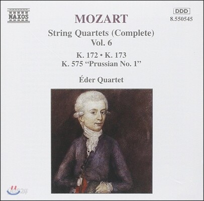 Eder Quartet 모차르트: 현악 사중주 전집 6 - 12, 13, 21번 프로이센 (Mozart: String Quartets K.172, K.173, K.575 'Prussian No.1')