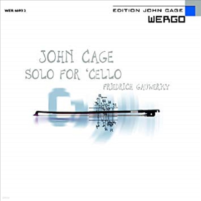  : ÿ  ǰ (John Cage: Solo for Cello)(CD) - Friedrich Gauwerky