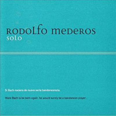 Rodolfo Mederos - Soledad (Solo)(CD)