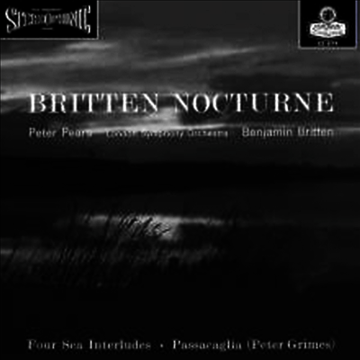 브리튼: 테너를 위한 녹턴 & 4개의 바다 간주곡 (Britten: Nocturne for Tenor Solo & Four Sea Interludes Op.33) (180g)(LP) - Benjamin Britten