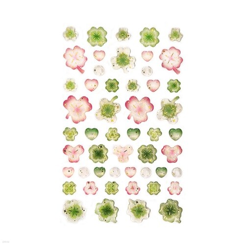 엠에스 반짝반짝 물방울 스티커 클로버