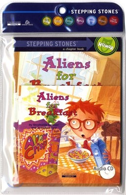 Stepping Stones (Humor) : Aliens for Breakfast (Book+CD)