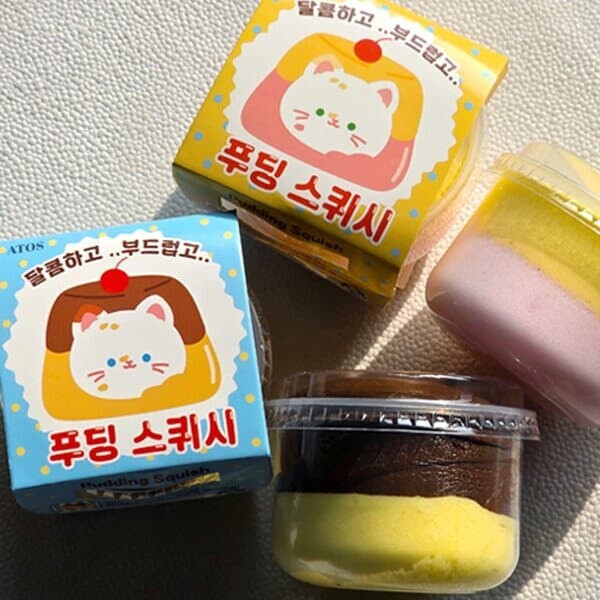 [언브랜디드] 달콤하고 부드럽고 푸딩 스퀴시 (랜덤발송)
