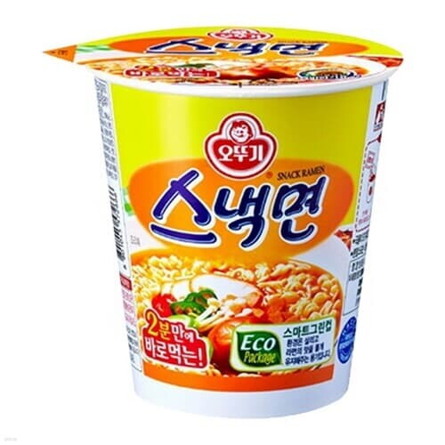 오뚜기 스낵면 작은컵 12개 탕비실 가성비 간식