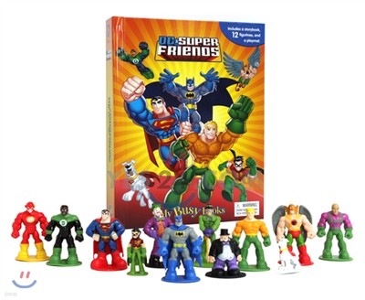 Dc Super Friends Busy Book DC 슈퍼맨 배트맨 플래시맨 비지북 피규어책
