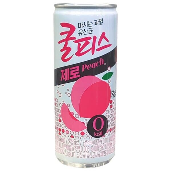 쿨피스 복숭아 제로 230ml 30캔 탕비실 음료수