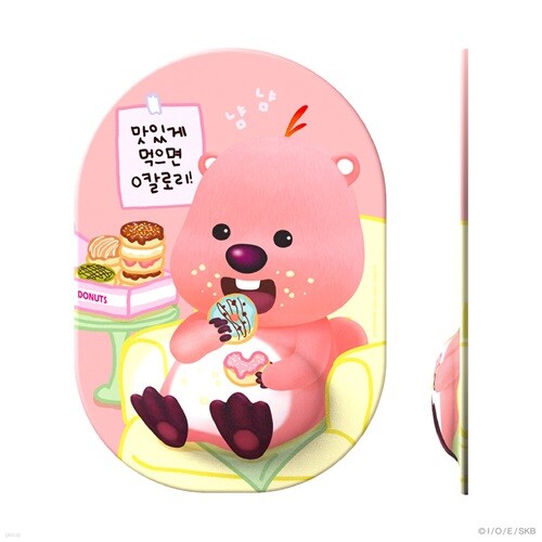 잔망루피 맛있게 먹으면 0칼로리 쿠션 마우스패드