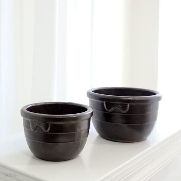 엔틱 옹기 시루화분 1호 13x8cm