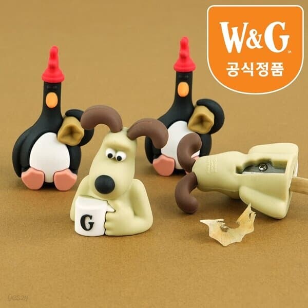 [월레스와그로밋] 월레스와 그로밋 피규어 연필깎이 (랜덤)