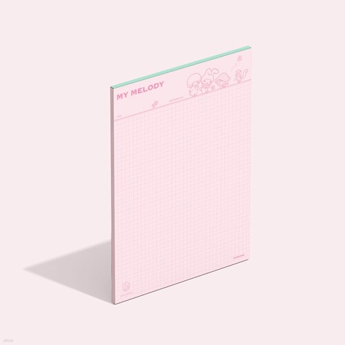 [모트모트X산리오] 노트페이퍼 스퀘어드 - 마이멜로디