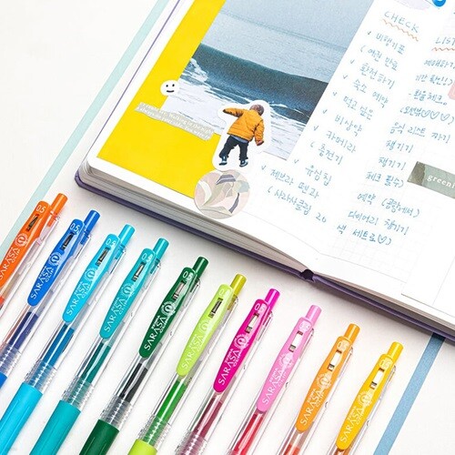 [예스24배송] 제브라 ZEBRA 사라사클립 젤볼펜 0.3/0.7mm