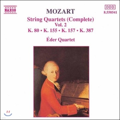 Eder Quartet Ʈ:    2 (Mozart: String Quartets K.80, K.155, K.157, K.387)