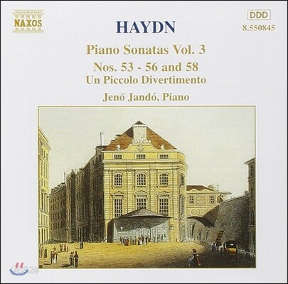 Jeno Jando 하이든: 피아노 소나타 3집 (Haydn: Piano Sonatas Nos.53-56, No.58, Un Piccolo Divertimento)
