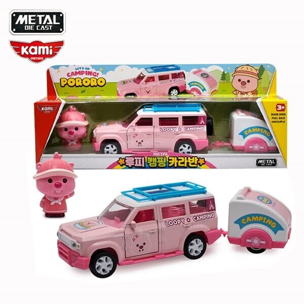 카미 루피 캠핑카라반 메탈 미니카 자동차