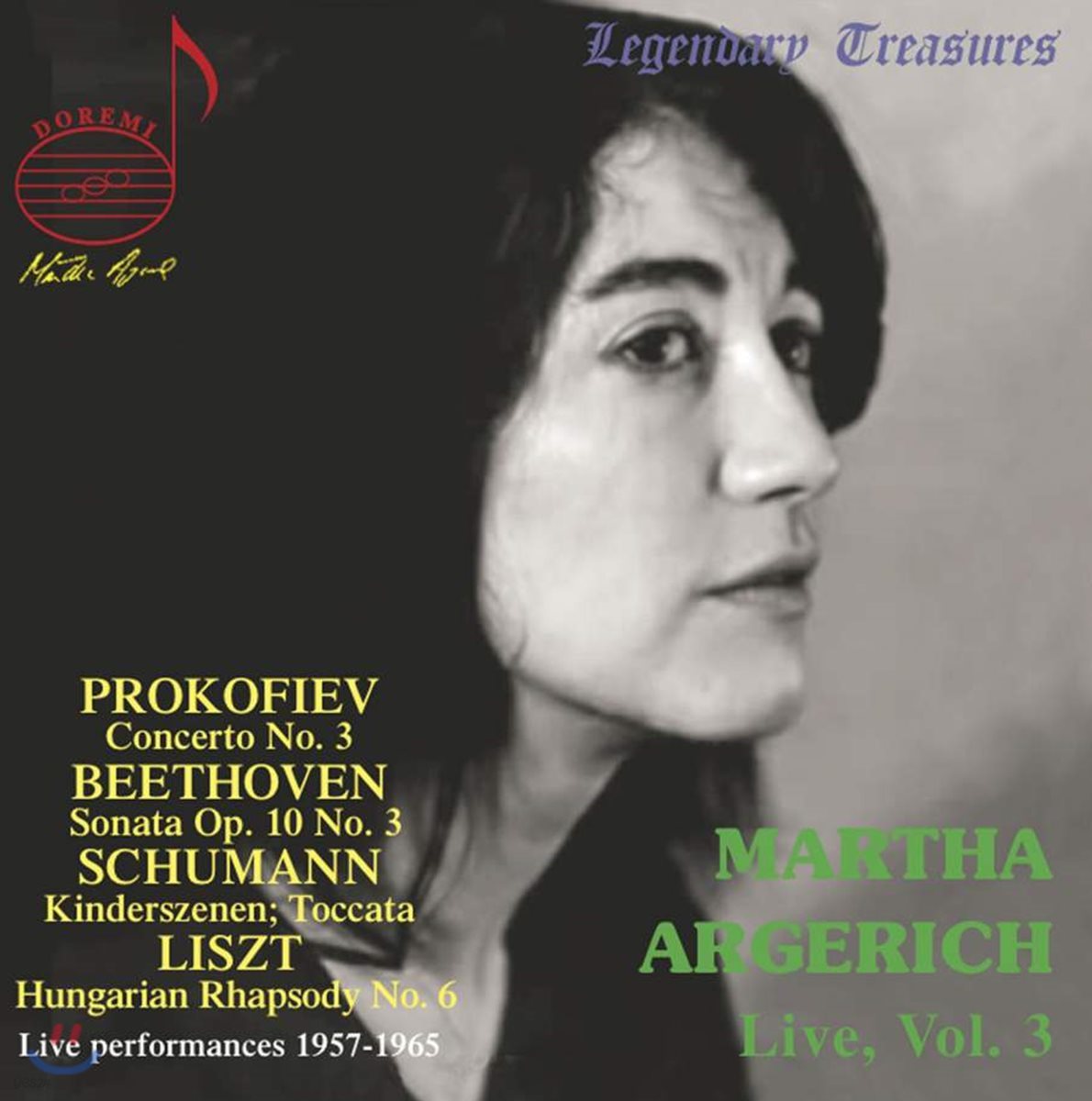 마르타 아르헤리치 실황 연주 3집 (Martha Argerich Vol. 3 - Prokofiev, Beethoven, Schumann)