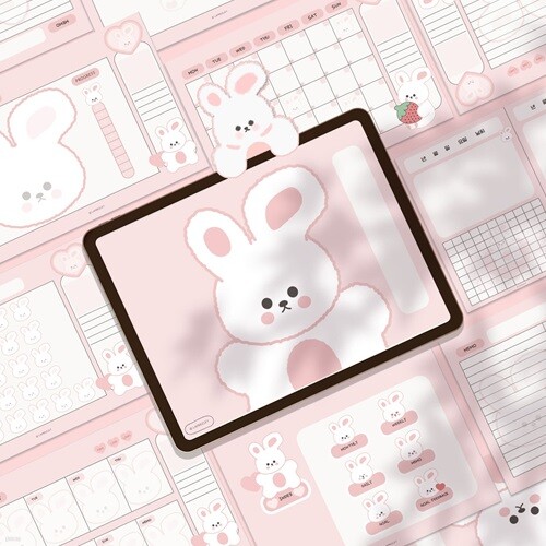 아기 토끼 굿노트 그림일기 다이어리|굿노트 그림일기 플래너