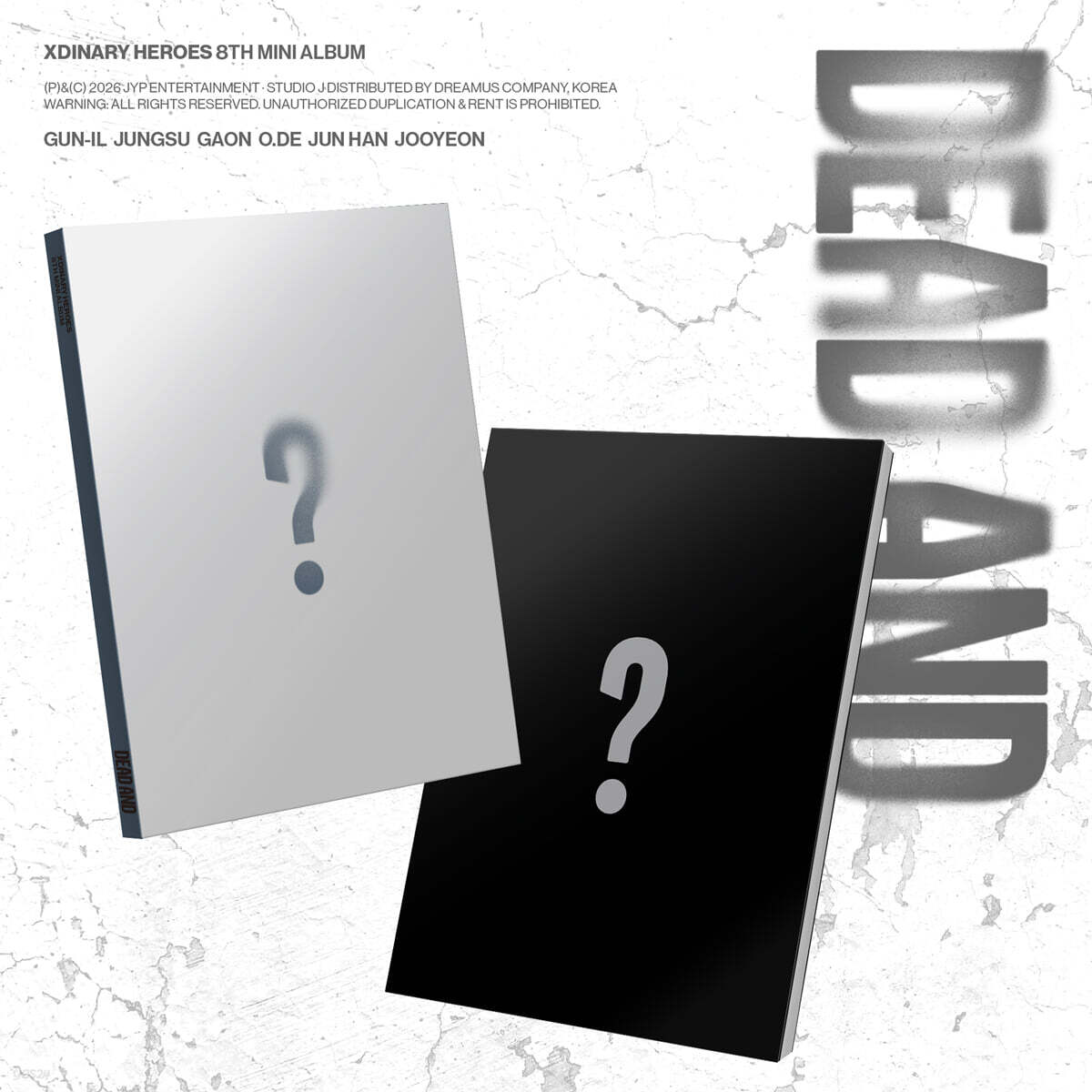 Xdinary Heroes (엑스디너리 히어로즈) - 미니앨범 8집 : DEAD AND [2종 중 1종 랜덤발송]