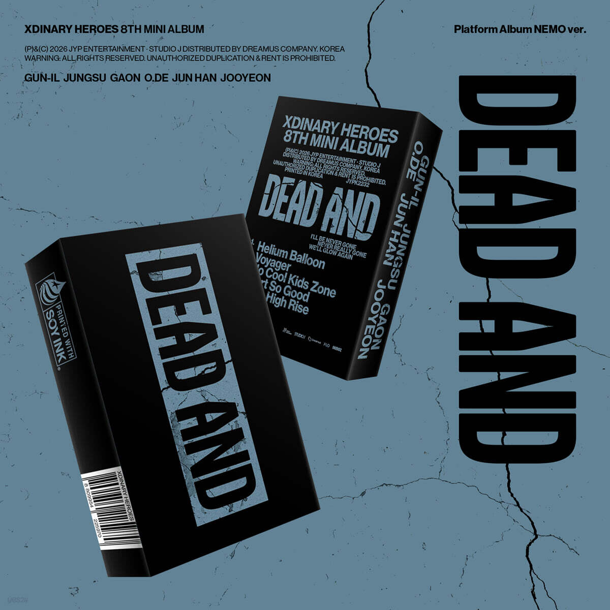 Xdinary Heroes (엑스디너리 히어로즈) - 미니앨범 8집 : DEAD AND [Platform Album NEMO ver.]