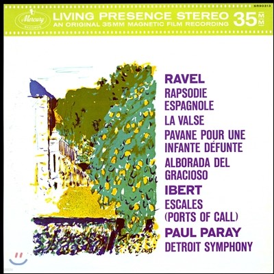 Detroit Symphony Orchestra, Paul Paray — Paul Paray 라벨: 스페인 랩소디, 라발스 (Ravel: Rapsodie Espagnole) 앨범 커버