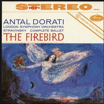 London Symphony Orchestra, Antal Dorati — Antal Dorati 스트라빈스키: 불새 [발레 전곡] LP 앨범 커버
