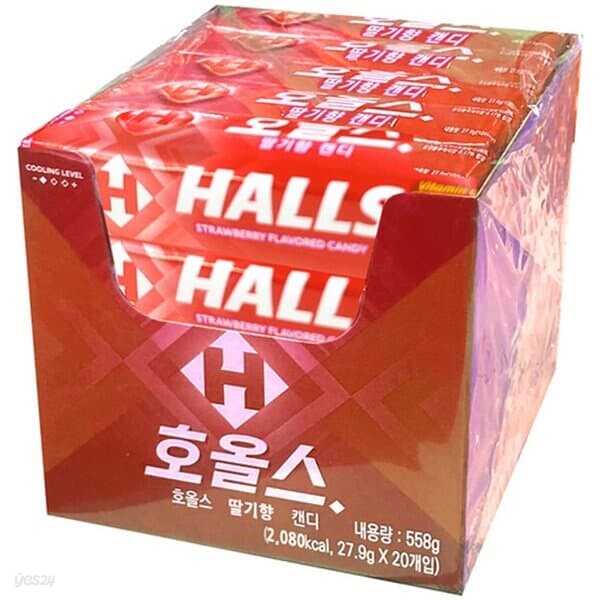 호올스 스틱 스트로베리 27.9g 20개 탕비실 가성비