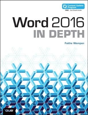 Word 2016 in Depth (Includes Content Update Program)